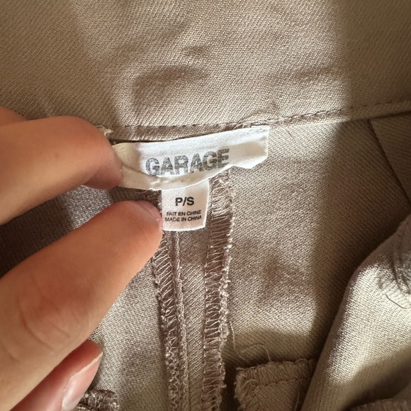 Garage Tan Wide-Leg Trousers - Picture 4 of 4